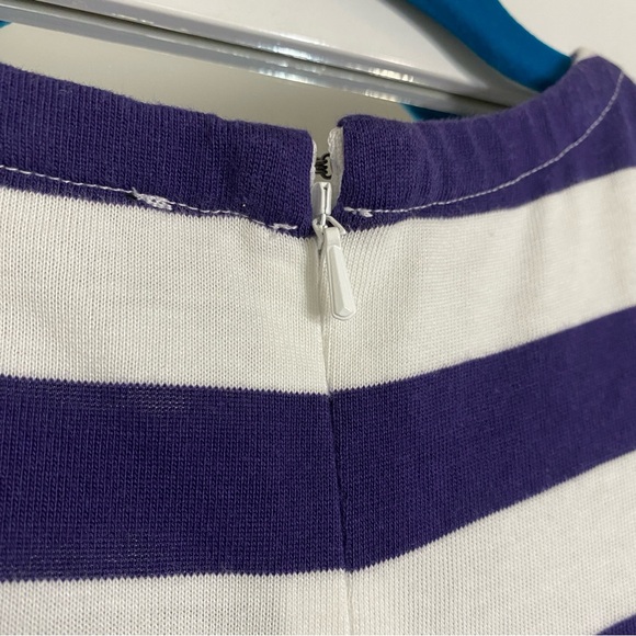 J. Crew Maxi Striped Cotton Dress in White and Blue - Picture 9 of 11